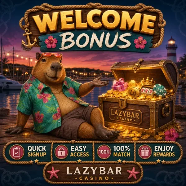 Kapibara witająca graczy z dostępem do logowania w skarbcu mariny LazyBar
